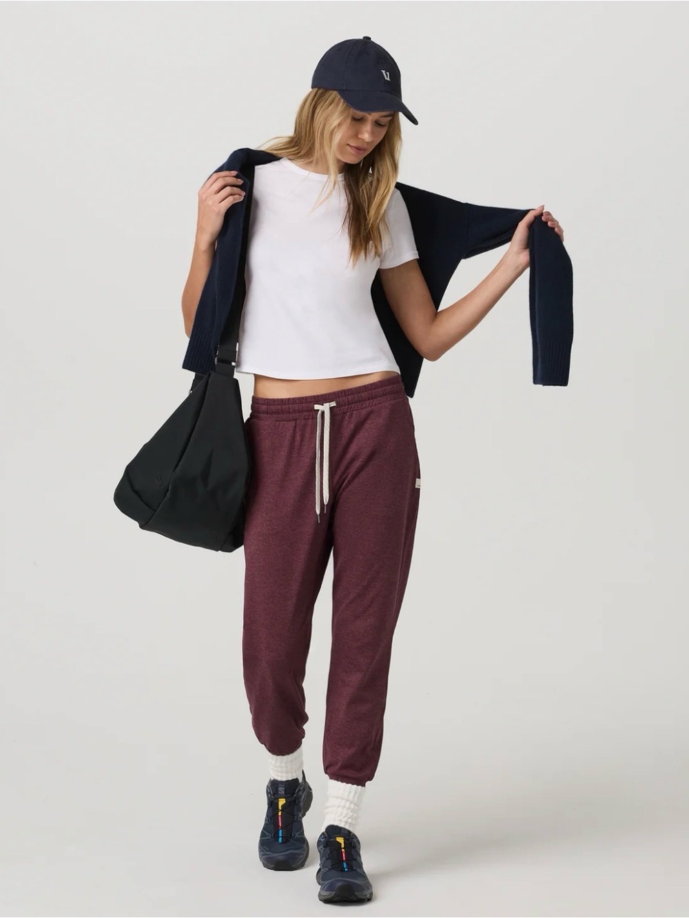 Women's Vuori Maroon Drawstring Jogger Pants
